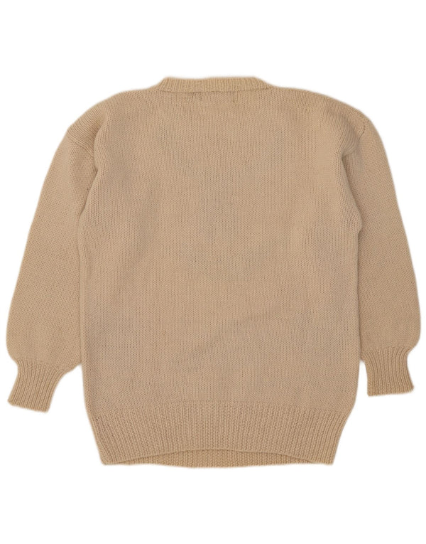 Męski sweter Outback Red z graficznym wycięciem pod szyją, średnio beżowy Fair Isle