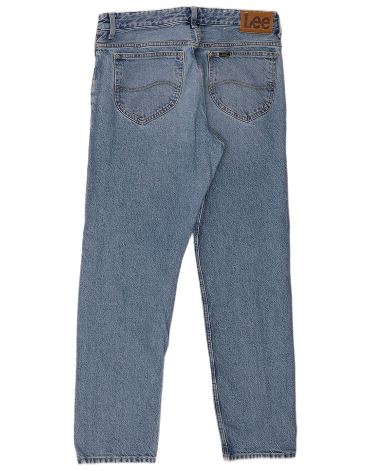 Damskie jeansy Lee Rider Straight W30 L28 Niebieskie, bawełniane