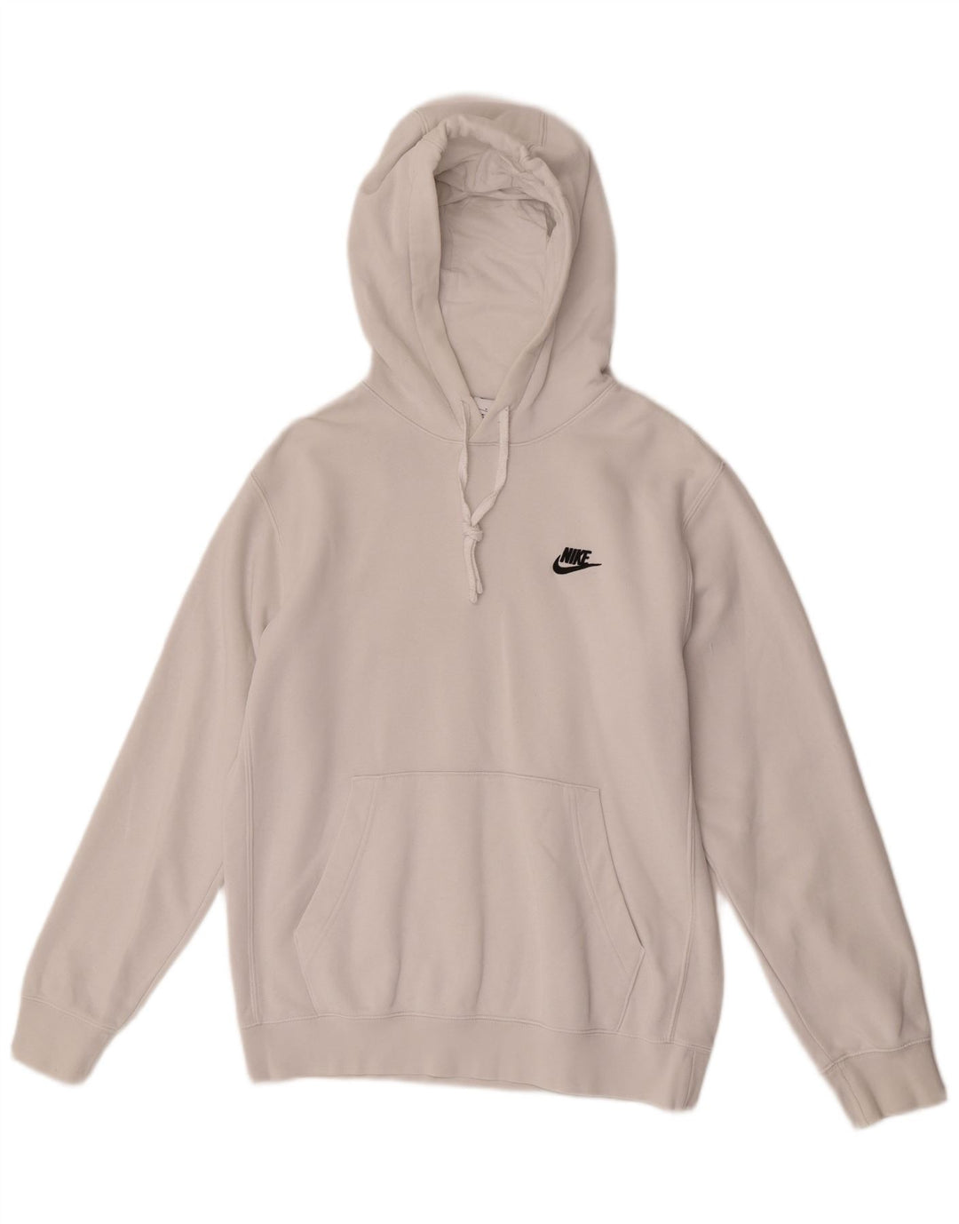 Męski sweter z kapturem Nike, mały, biały, bawełniany