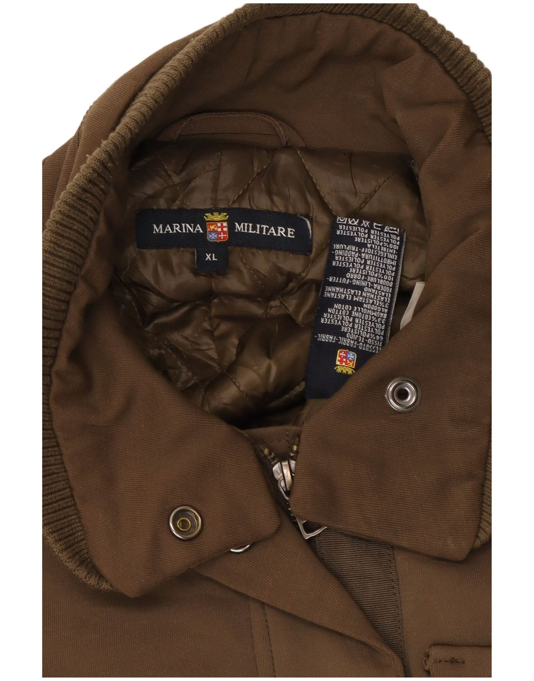 Damska kurtka wojskowa Marina Militare UK 18 XL, brązowa, poliester