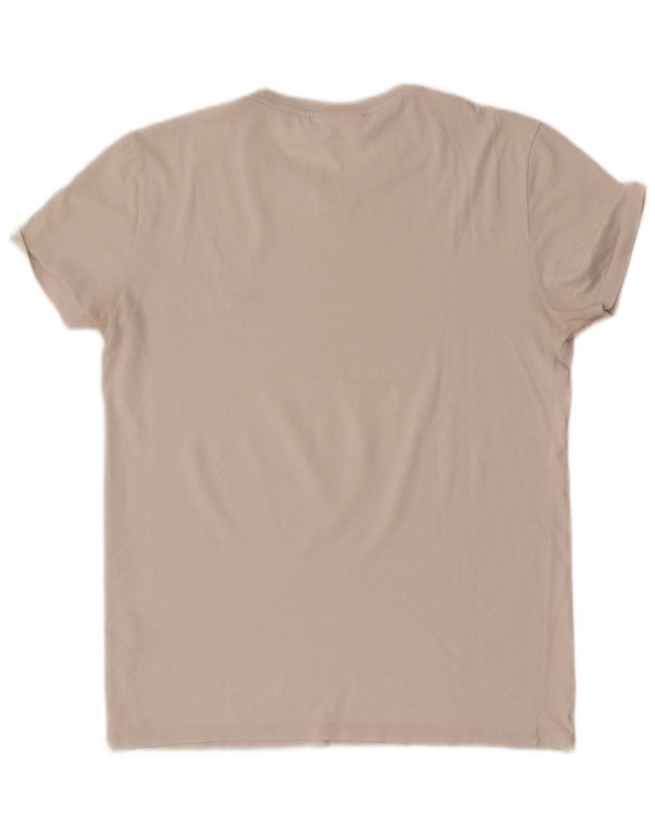 Lacoste Męski T-shirt Top Mały Biały Bawełniany