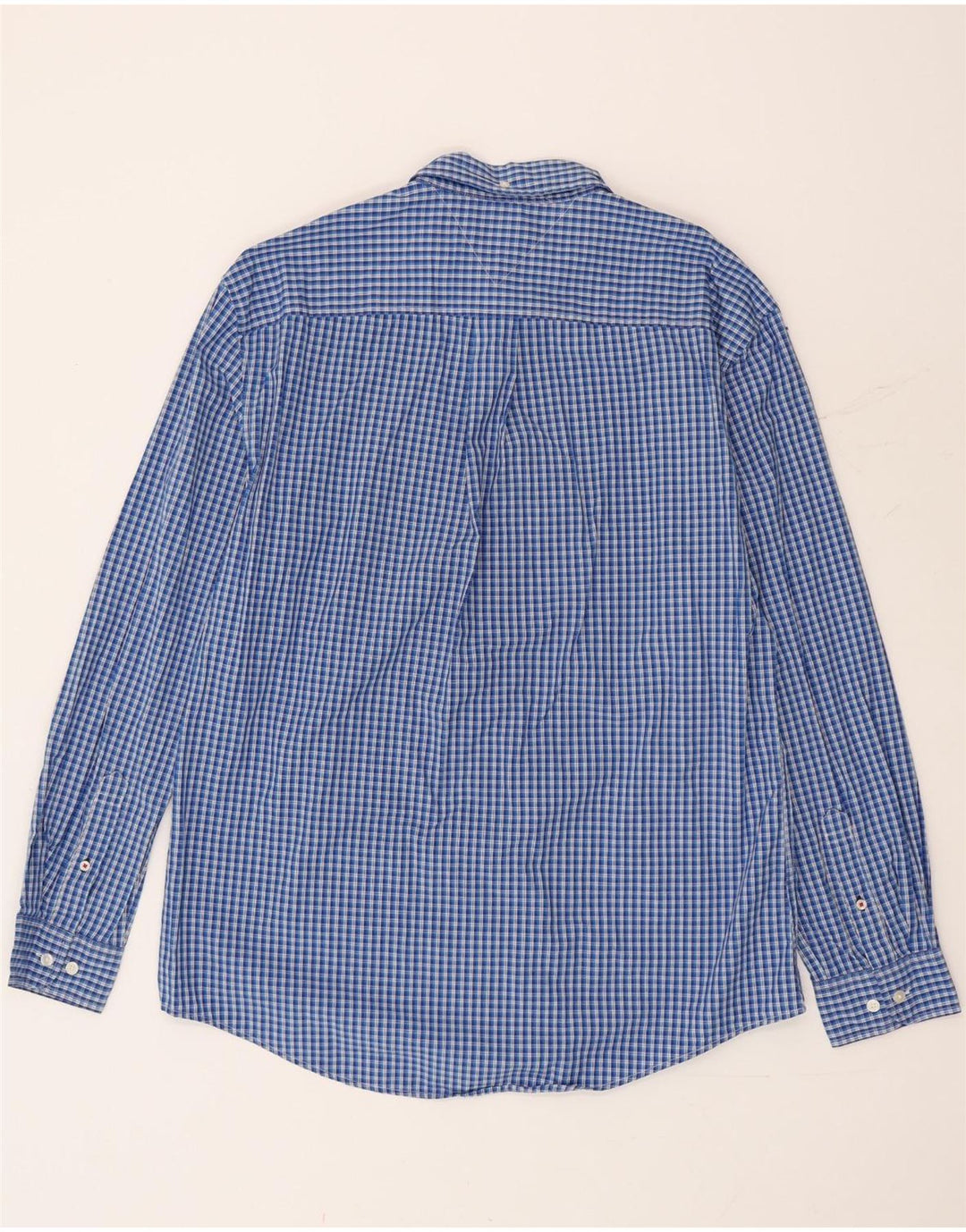 Koszula męska Tommy Hilfiger XL, niebieska bawełniana kratka