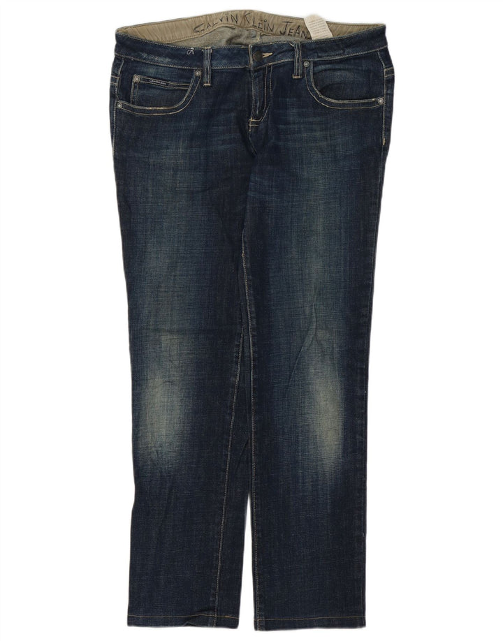 Damskie dżinsy Calvin Klein W31 L29 Niebieskie bawełniane
