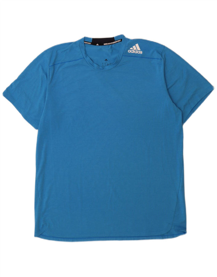 Adidas Męska koszulka Top XL Niebieski poliester