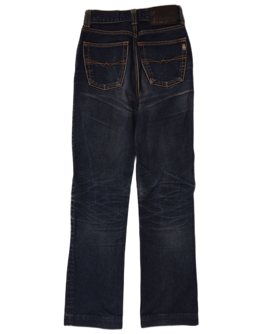 Vintage damskie dżinsy Bootcut W26 L29 granatowa bawełna