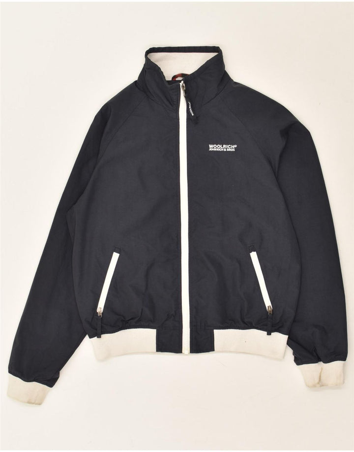WOOLRICH Boys Bomber Jacket 11-12 Years Navy Blue Vintage Woolrich and Second-Hand Woolrich from Messina Hembry 