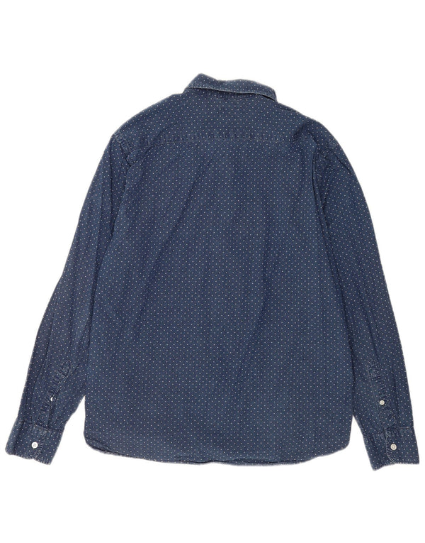 Koszula męska Levi's, duża, bawełniana w granatowe cętki