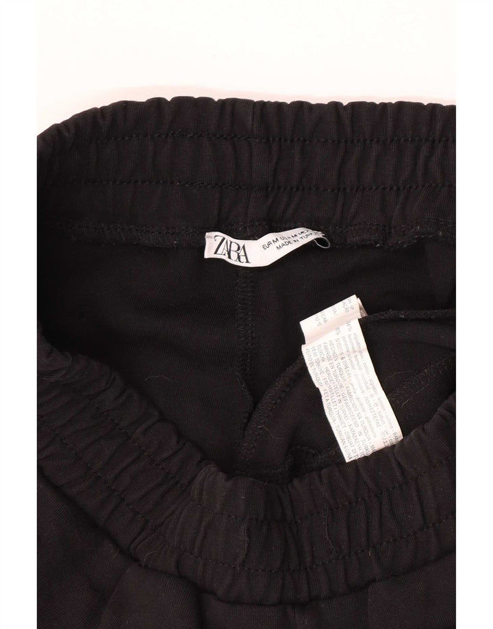 Krótkie spodenki damskie Zara UK 12 Medium W28, czarne, bawełniane