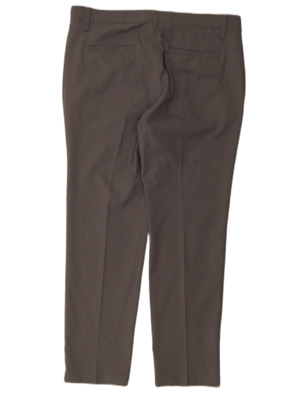 Adidas Męskie Proste Spodnie Chino W34 L30 Szary Poliester