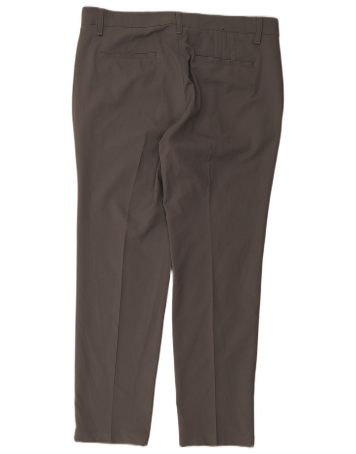 Adidas Męskie Proste Spodnie Chino W34 L30 Szary Poliester