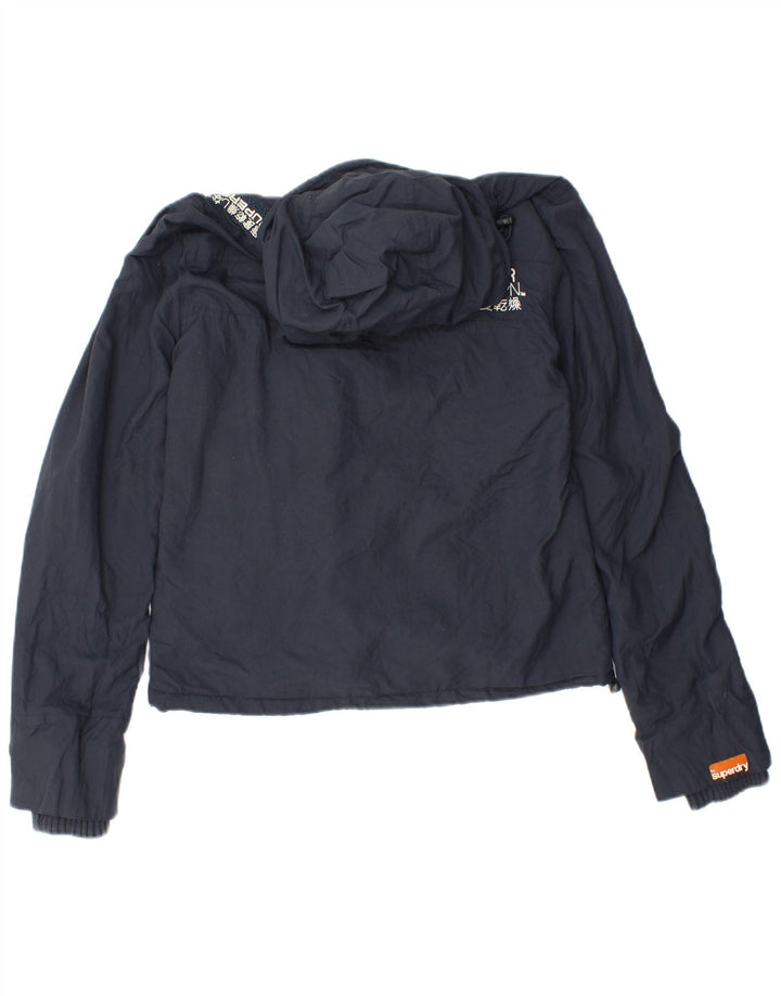 Damska kurtka wiatrówka Superdry Graphic UK 10, mała, granatowa