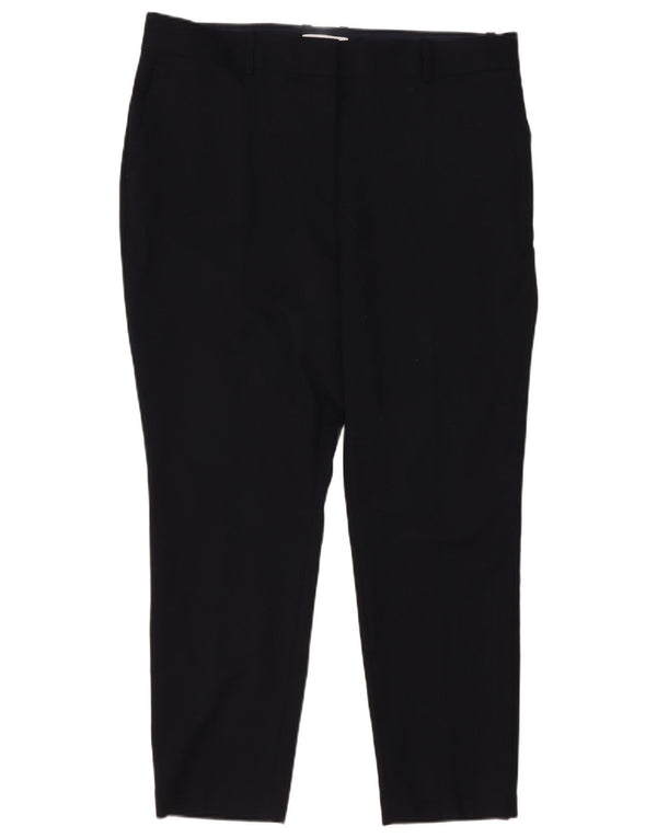 Spodnie damskie Reiss Slim Fit UK 18 XL W40 L29 Czarna wełna