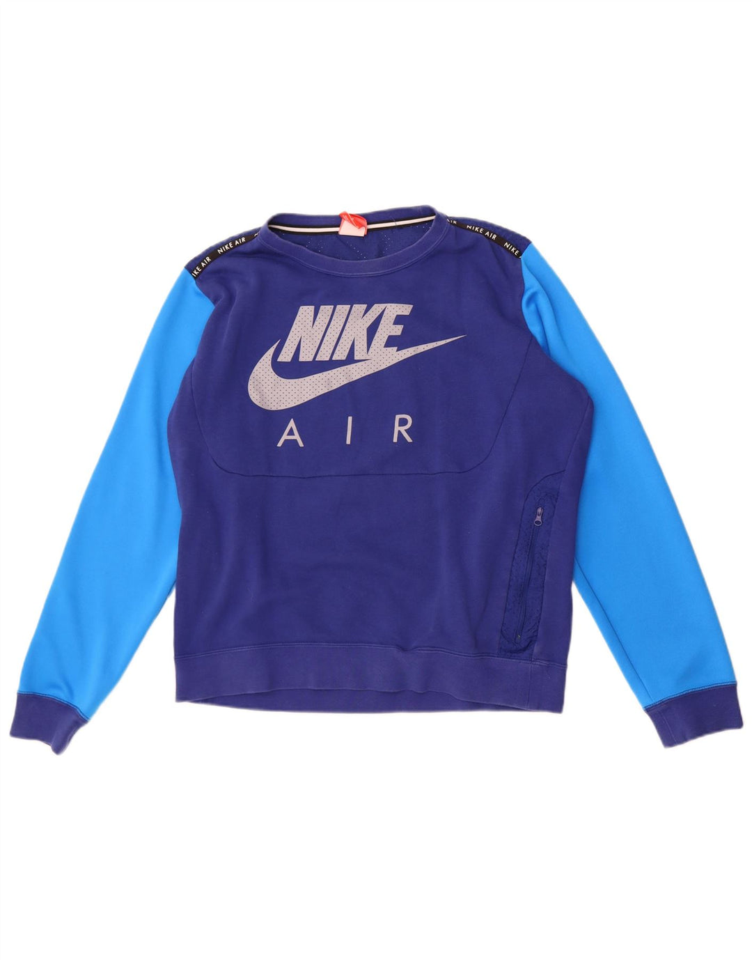 Męska bluza Nike z grafiką, bawełniana, w kolorze średniego błękitu