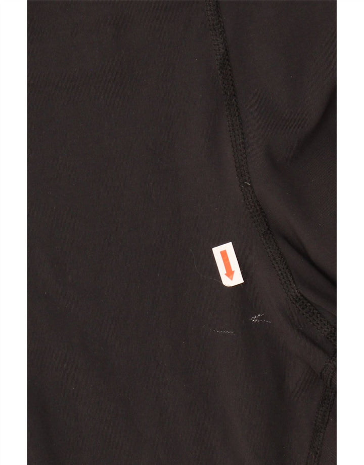 CHAMPION Womens Capri Leggings UK 14 Large  Black Nylon Vintage Champion and Second-Hand Champion from Messina Hembry 