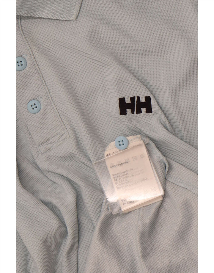 Męska koszulka polo HELLY HANSEN, duża, niebieska, poliamidowa