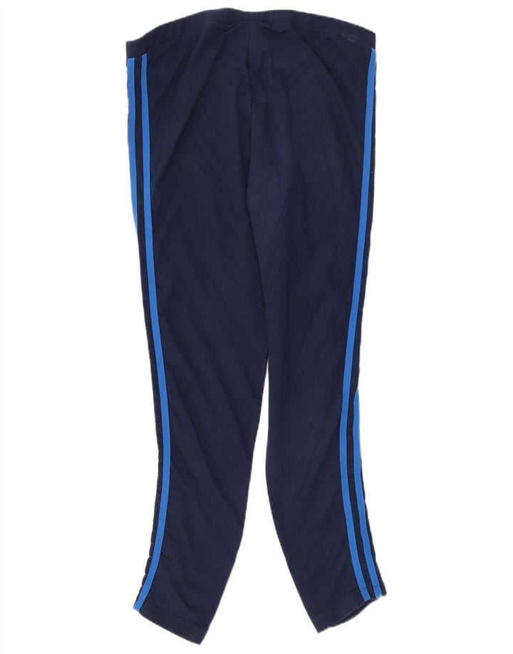 Legginsy damskie Adidas UK 16, duże, granatowe, bawełniane
