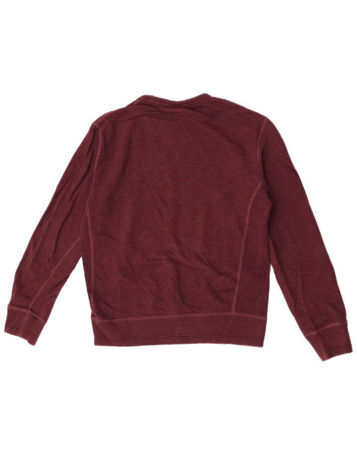 Marks & Spencer Męska bluza dresowa, mała, bordowa, bawełniana