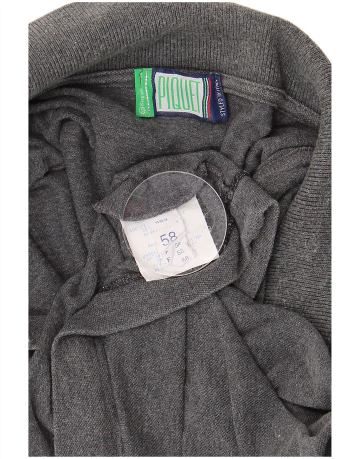 Męska koszulka polo SERGIO TACCHINI IT 58 2XL Szara bawełna