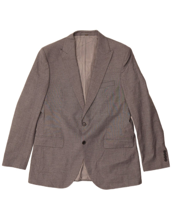 Marks & Spencer Męska marynarka zapinana na 2 guziki, UK 44 XL, szary poliester