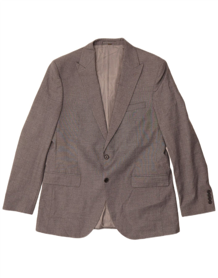 Marks & Spencer Męska marynarka zapinana na 2 guziki, UK 44 XL, szary poliester