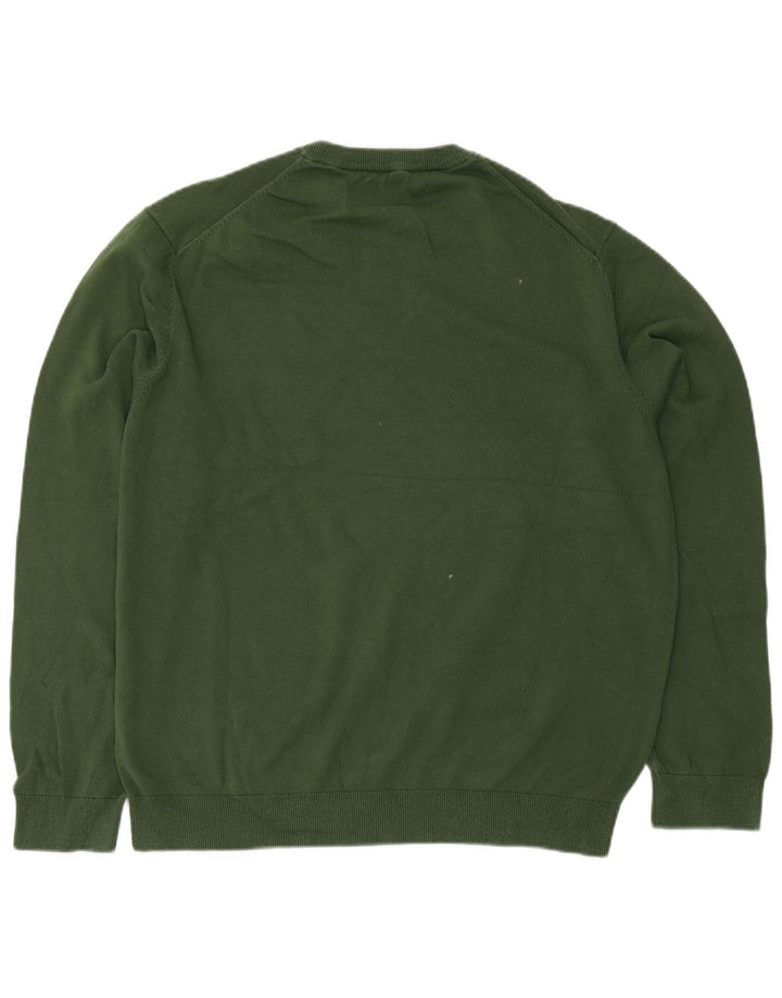Męski sweter z okrągłym dekoltem Izod 2XL w kolorze zielonym