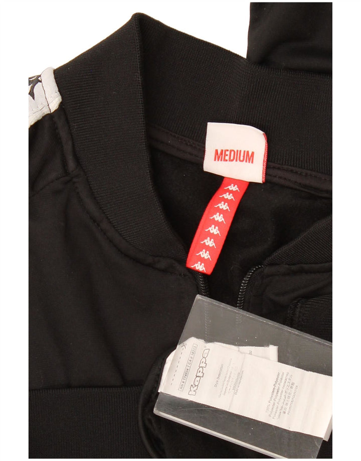 Damska kurtka dresowa KAPPA z grafiką UK 14 w kolorze średniej czerni