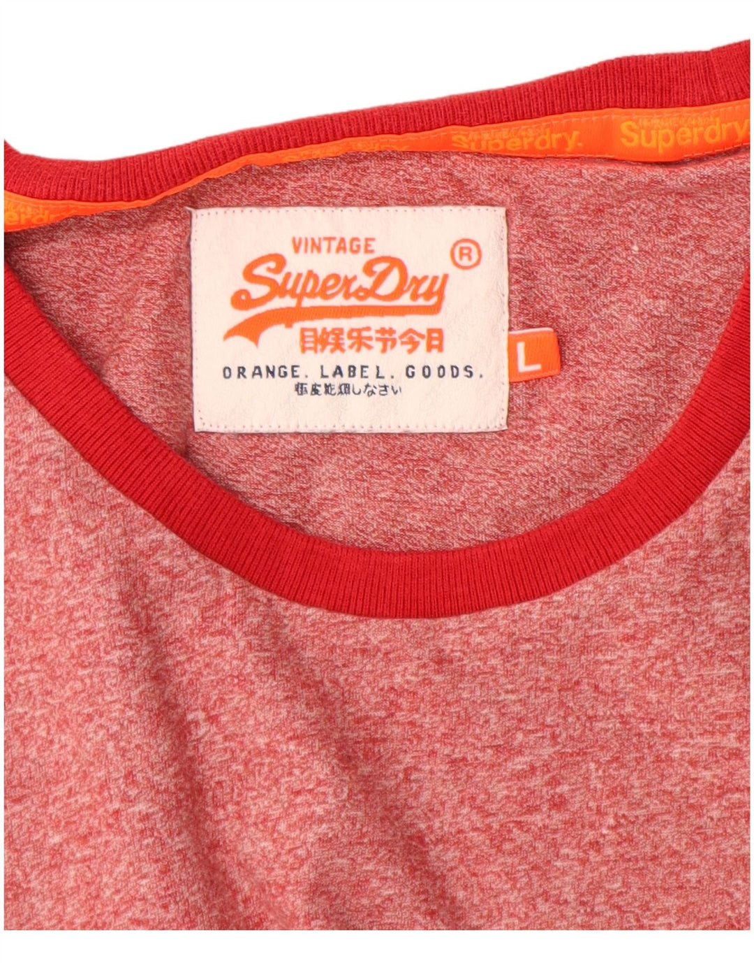 Męski T-shirt Superdry z grafiką, duży, czerwony, nakrapiany