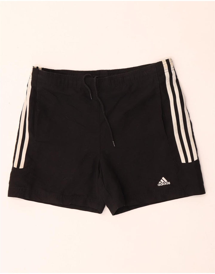 Damskie spodenki sportowe Adidas UK 10, małe, czarne, poliestrowe