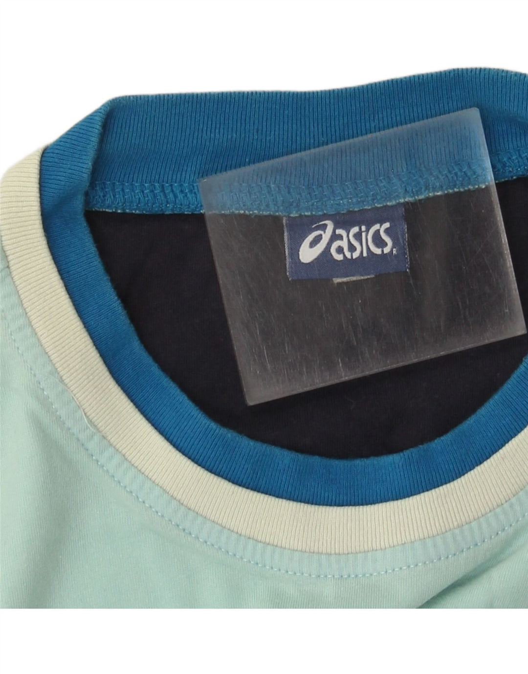 Męski T-shirt z grafiką Asics, średni turkus
