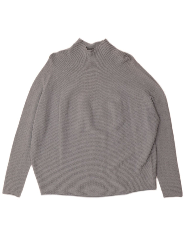 Damski sweter oversize z golfem Phase Eight, UK 14, średni szary