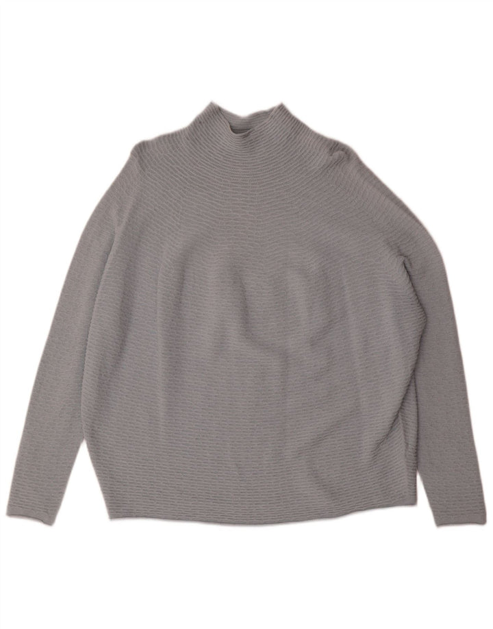 Damski sweter oversize z golfem Phase Eight, UK 14, średni szary