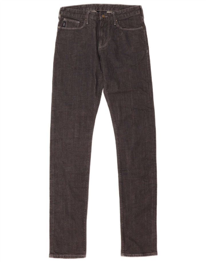 Damskie jeansy Skinny Armani W28 L34 Szara bawełna