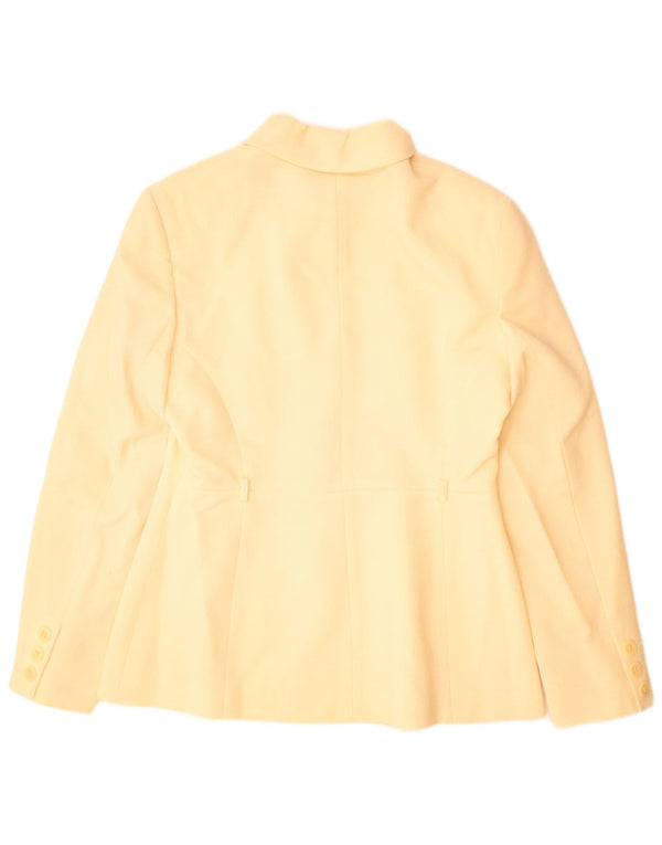 Karen Millen Damska marynarka zapinana na 3 guziki UK 14 Średni Beż Nowa Wełna