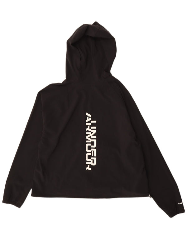 Damski sweter z kapturem i zamkiem Under Armour UK 18 XL, czarny poliester