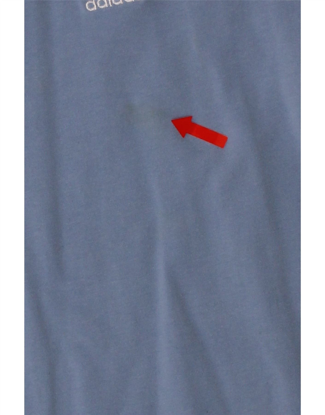 ADIDAS Womens Oversized T-Shirt Top UK 10 Small Blue Cotton Vintage Adidas and Second-Hand Adidas from Messina Hembry 