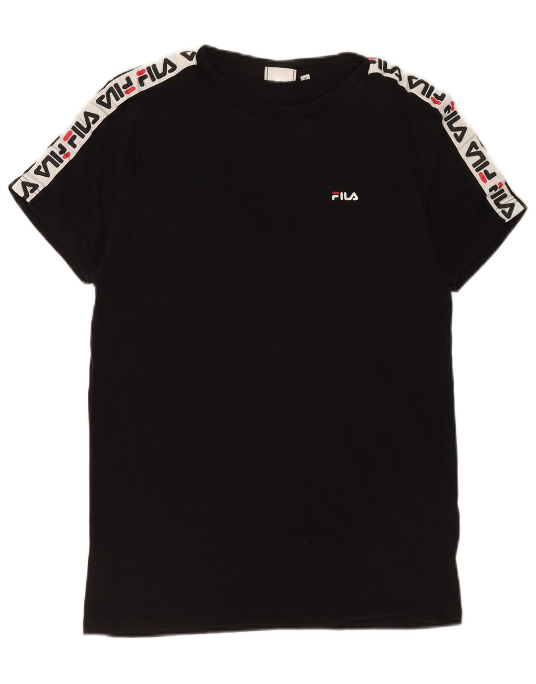Męski T-shirt z grafiką Fila, mały, czarny, bawełniany
