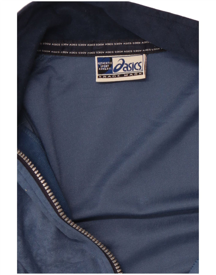 Męska aksamitna kurtka dresowa ASICS XL w kolorze granatowym