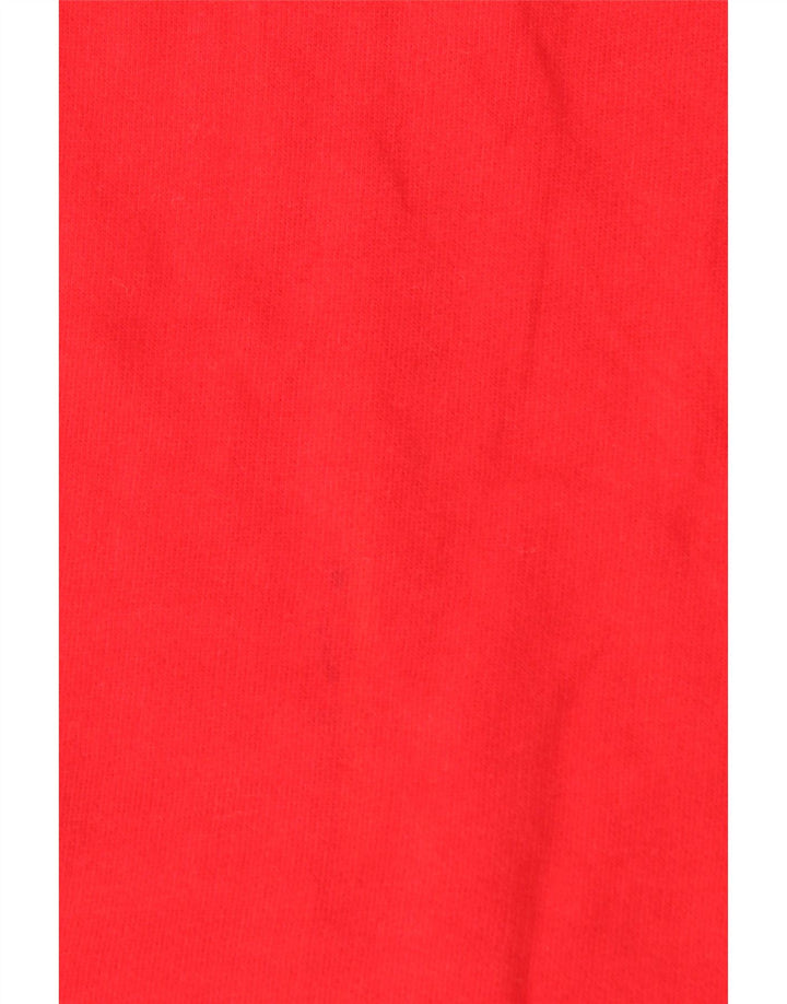 Think Pink Męski sweter z zamkiem błyskawicznym, duży, czerwony