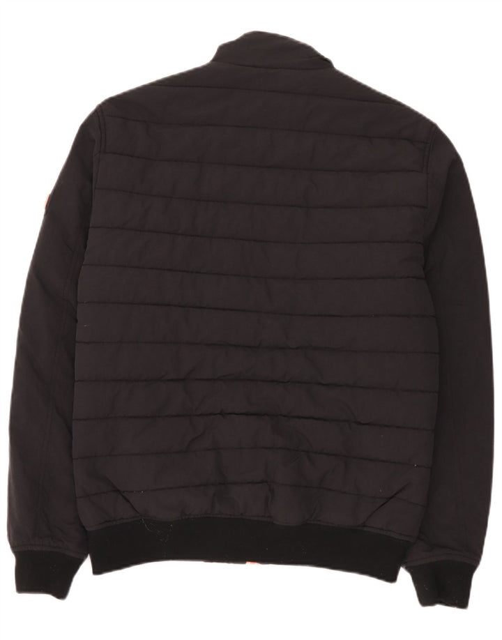 Męska ocieplana kurtka Superdry UK 38 Średni czarny nylon