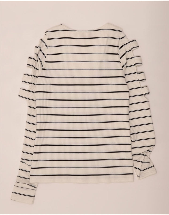 Guess Top damski z długim rękawem UK 14, duże, białe paski