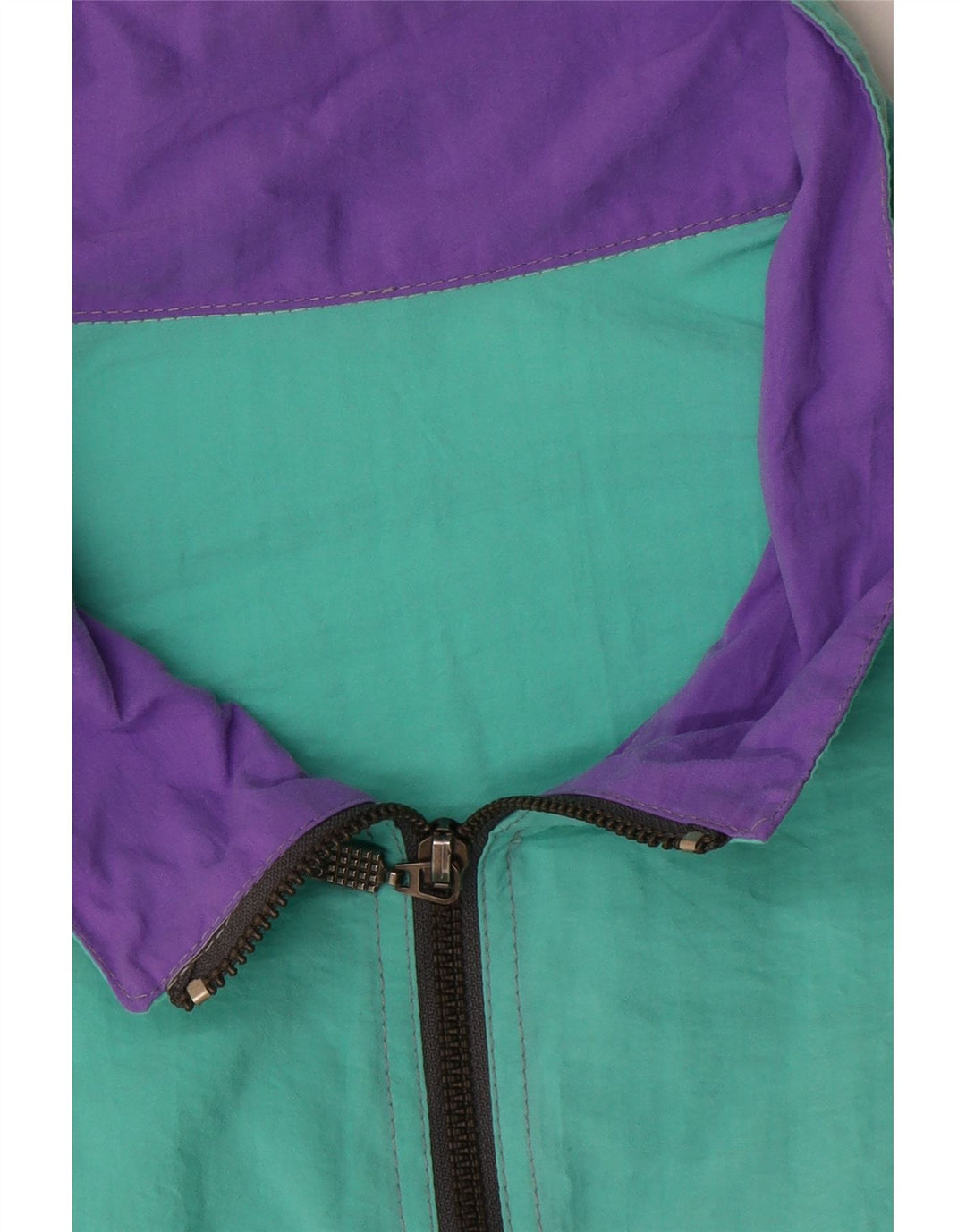 Vintage męska bluza dresowa XL niebieska geometryczna poliamid