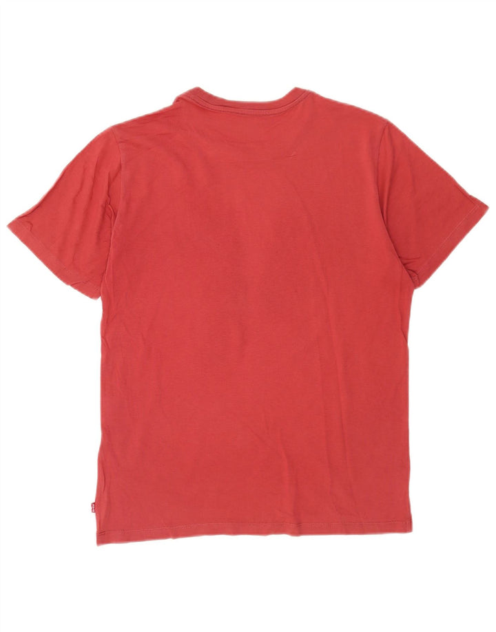 Męski T-shirt z grafiką Levi's, mały, czerwony