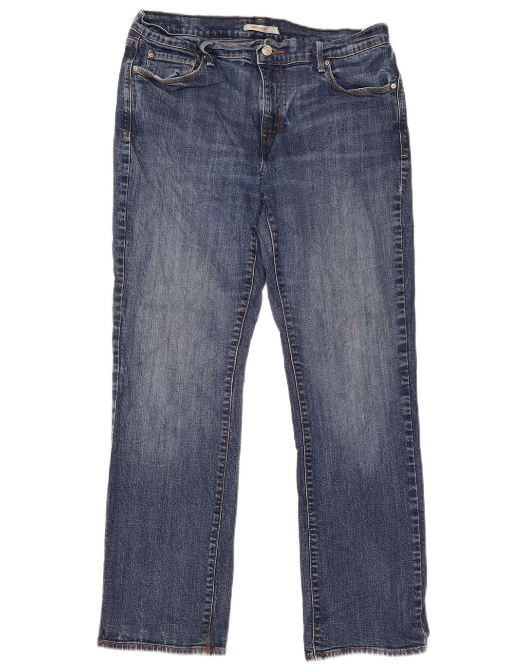Damskie dżinsy Levi's 505 Straight W31 L29 Niebieskie bawełniane