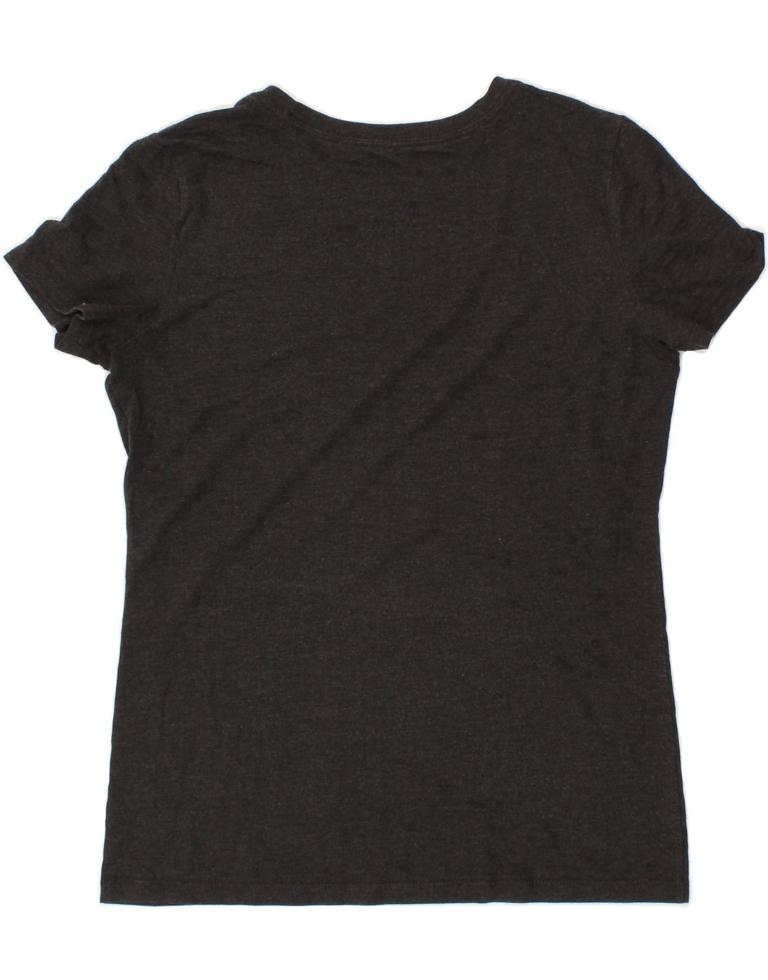 EDDIE BAUER Womens Graphic T-Shirt Top UK 12 Medium Grey Polyester Vintage Eddie Bauer and Second-Hand Eddie Bauer from Messina Hembry 