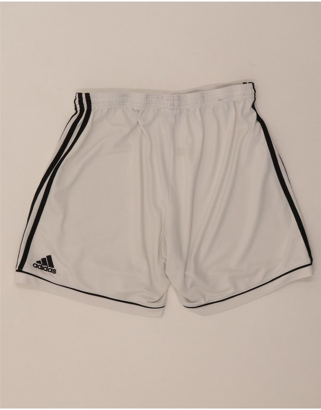 Męskie spodenki sportowe Adidas, duże, białe, poliestrowe