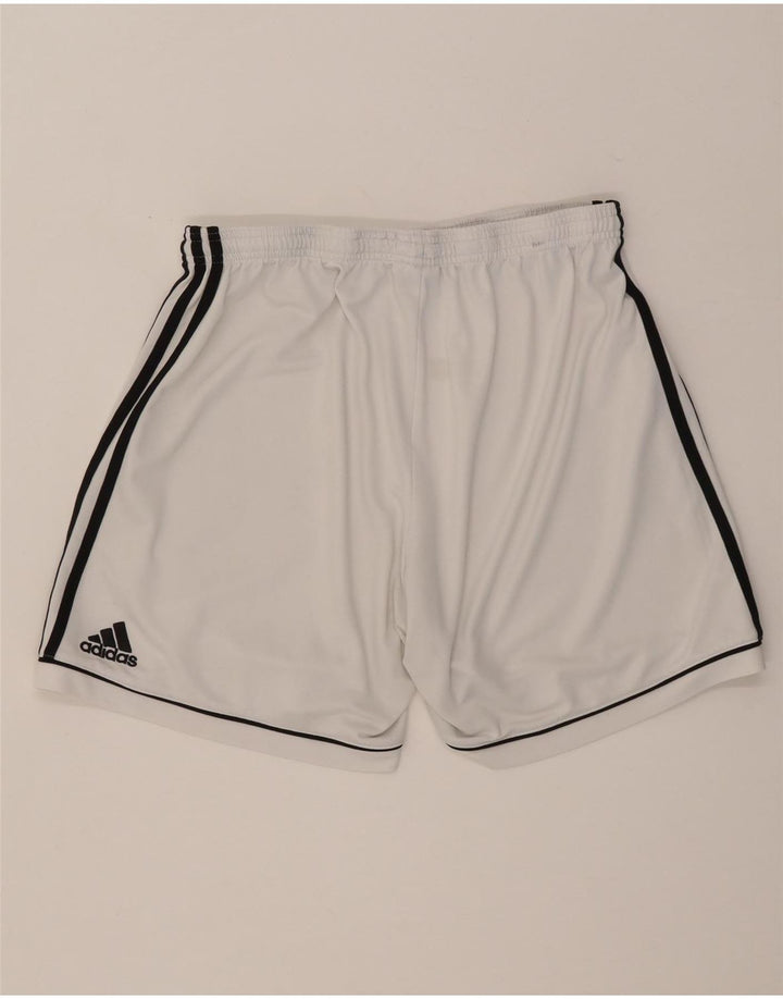 Męskie spodenki sportowe Adidas, duże, białe, poliestrowe