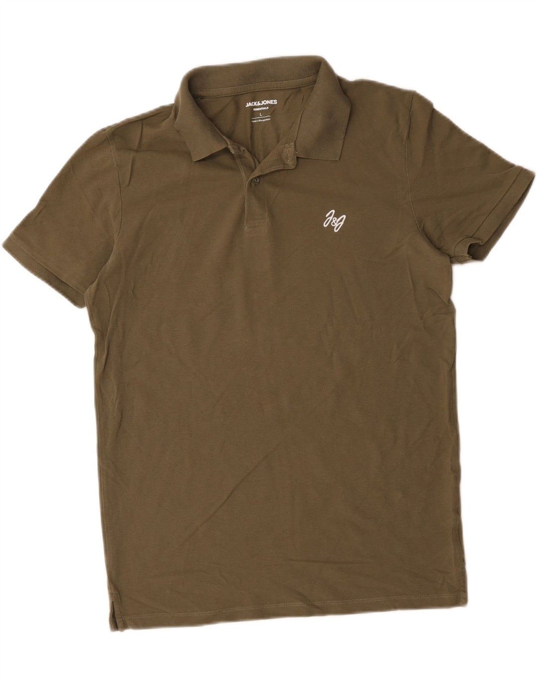 Męska koszulka polo Jack & Jones, duża, bawełniana khaki