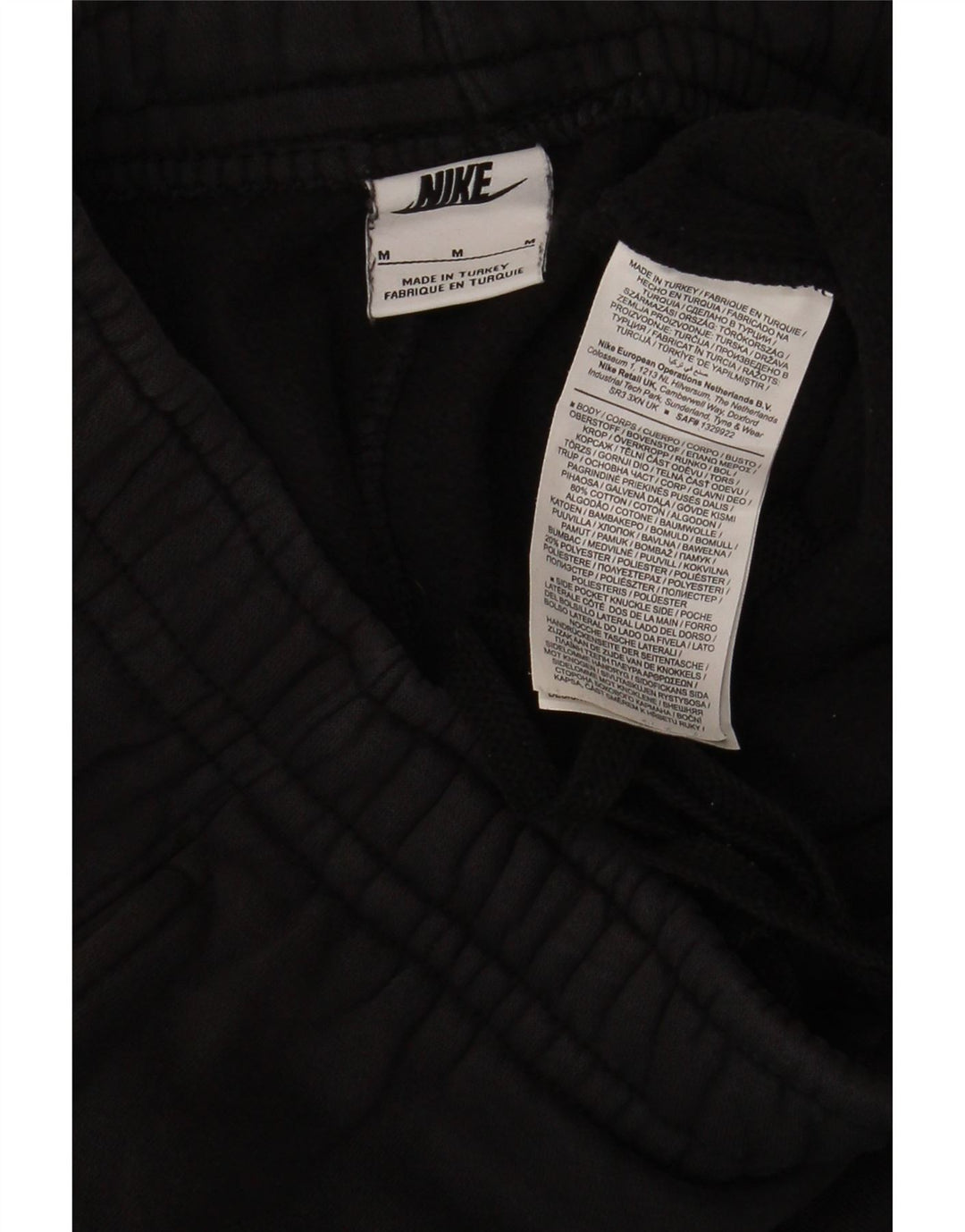 Męskie spodnie dresowe Nike Graphic Cargo Joggers, średnia czarna bawełna