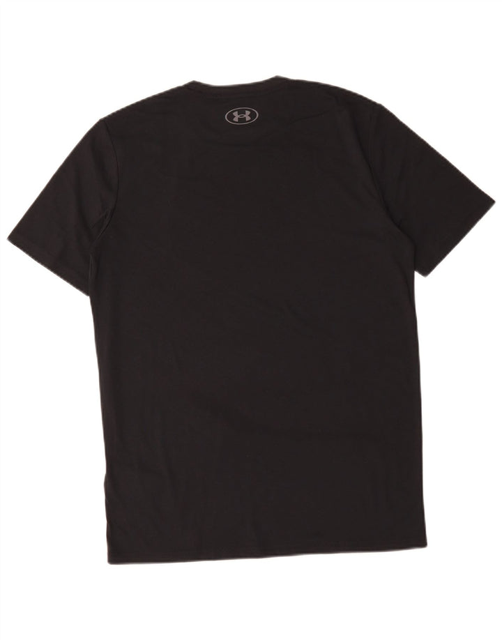 Under Armour Męski T-shirt Top, Mały, Czarny, Bawełniany