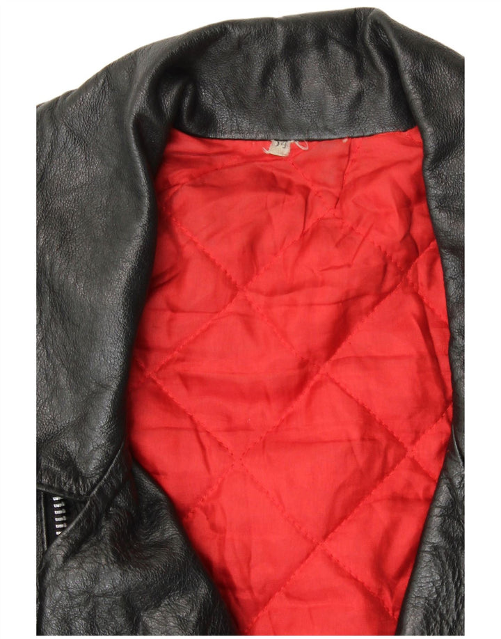 Męska skórzana kurtka motocyklowa VINTAGE IT 54 XL czarna